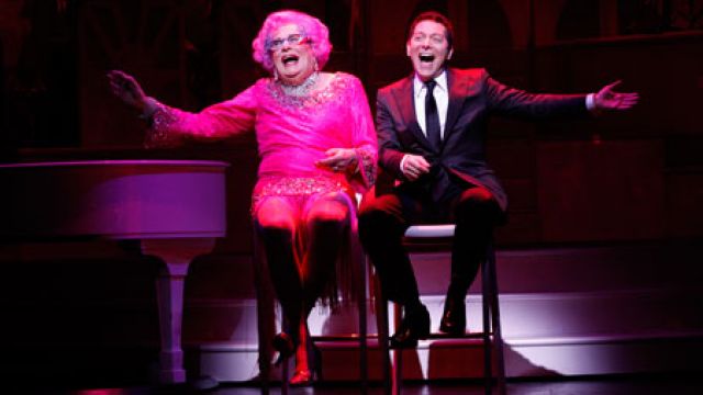 DAME EDNA BOWS OUT EARLY ON BROADWAY.