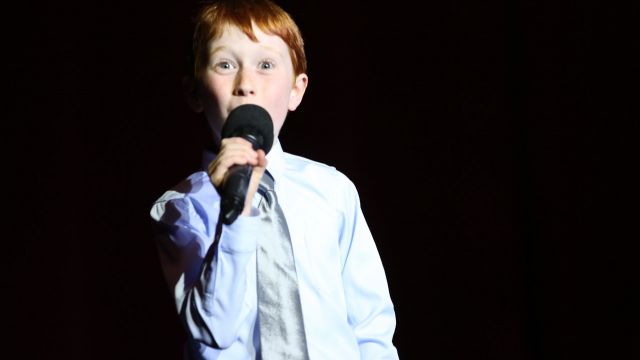 Ethan Sings for Farmers in Adelaide