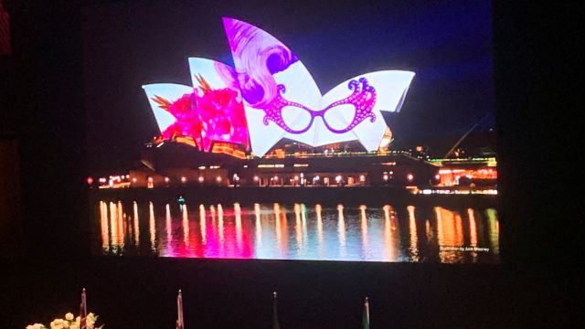 Barry Humphries Lights Up Opera House