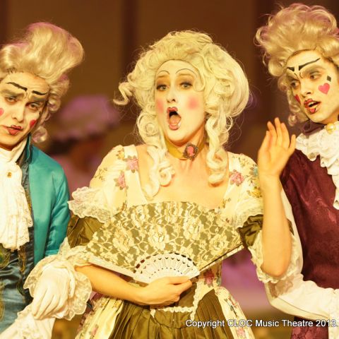 The Phantom of the Opera - Il Muto - L to R Tim Phillips, Kelly Windle and Jackson Harnwell