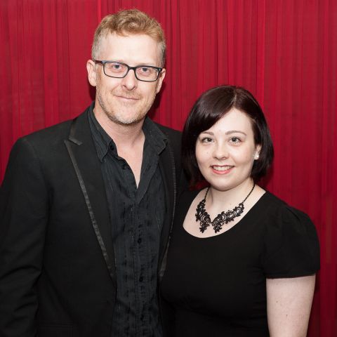 Damien Ryan, winner Best Director of an Independent Production for Cyrano de Bergerac, with Anna Gardiner, nominated for Best Costume Design of an Independent Production.