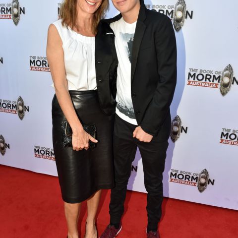 Rachel Griffiths and her son (c) Jim Lee